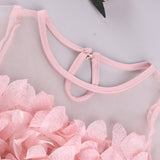 12M-6Y Kid Baby Girl Sweet Lace Petal Middle Sleeve Flower Dress