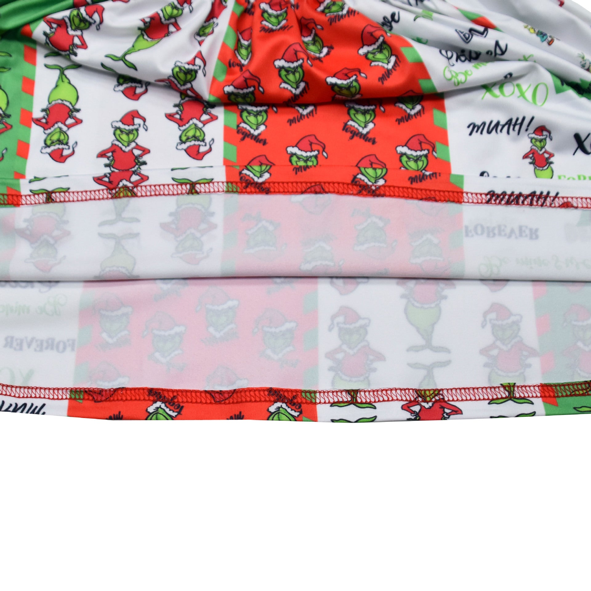 Kid Baby Girl Christmas Deplorable Green Fur Grinch Dress