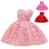 Kid Baby Girl Princess New Korean Version Flowers Dress