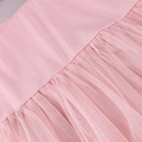 12M-6Y Kid Baby Girl Sweet Lace Petal Middle Sleeve Flower Dress