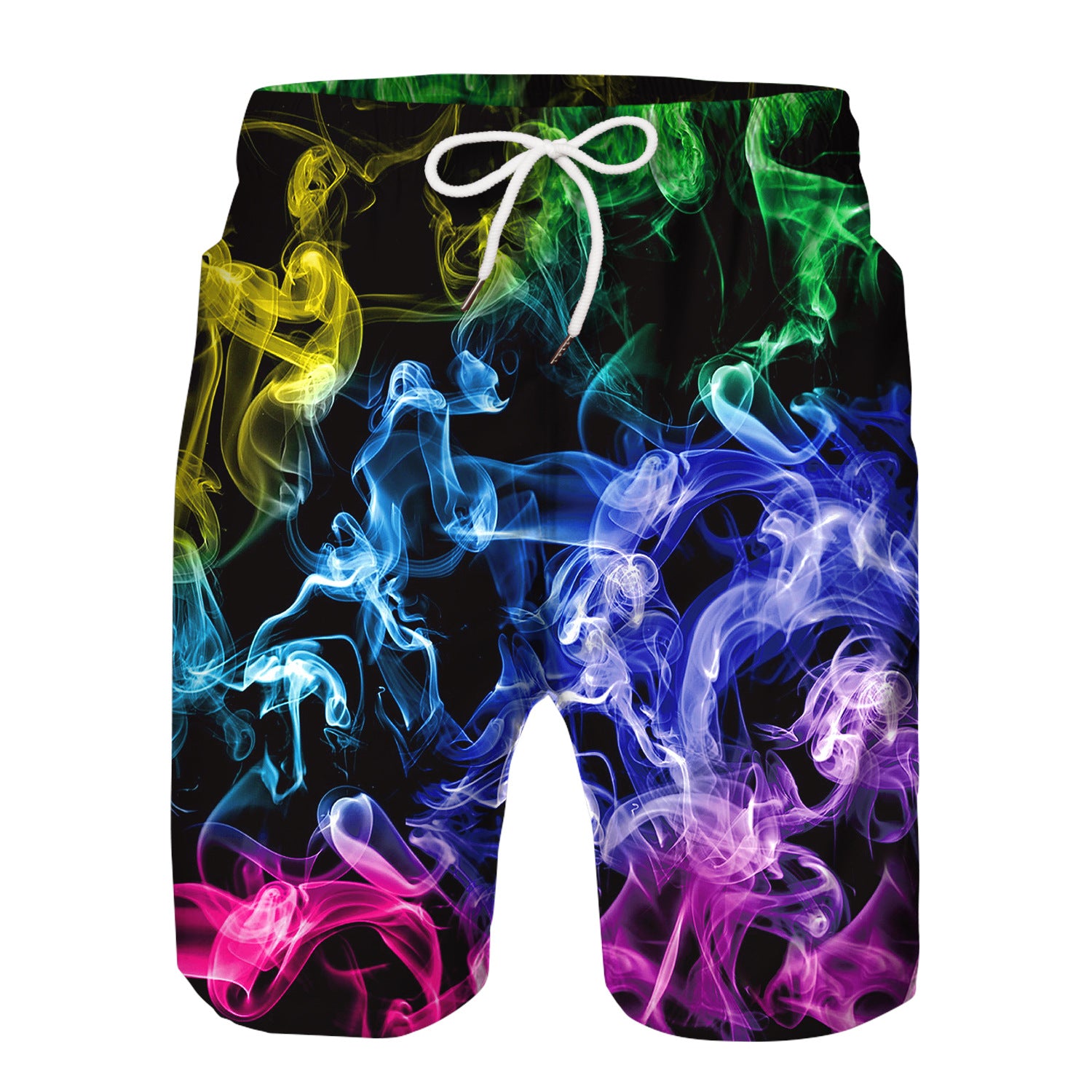 Family Matching Father Son Fog Digital Printing Holiday Loose Leisure Pants