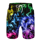 Family Matching Father Son Fog Digital Printing Holiday Loose Leisure Pants