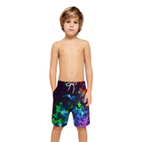 Family Matching Father Son Fog Digital Printing Holiday Loose Leisure Pants