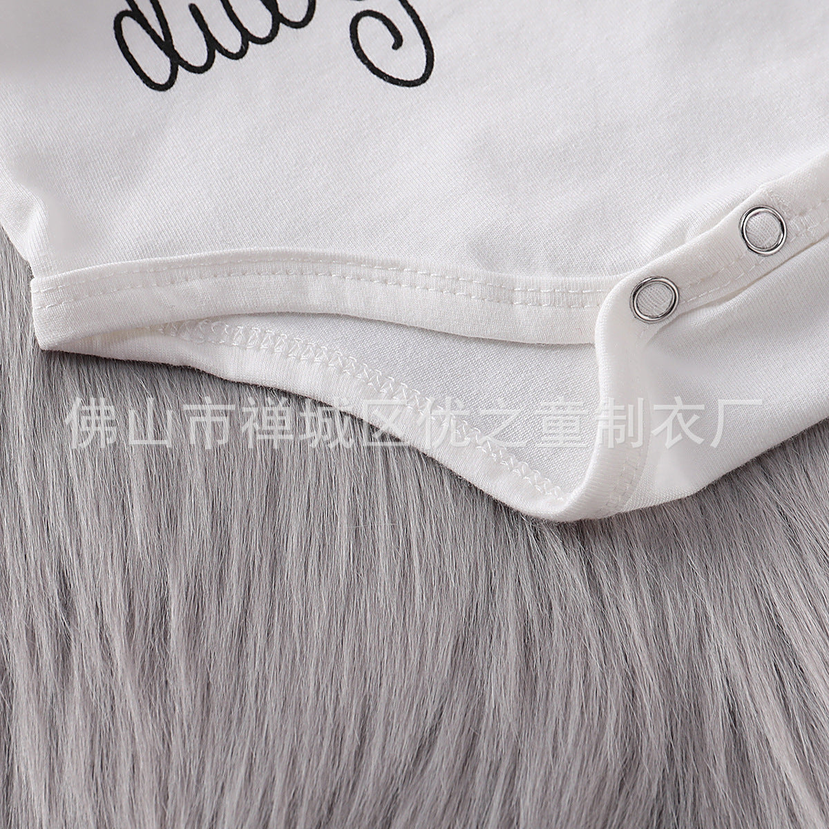Baby Girl Valentine's Day Cotton Monogram Print 3 Pcs Sets