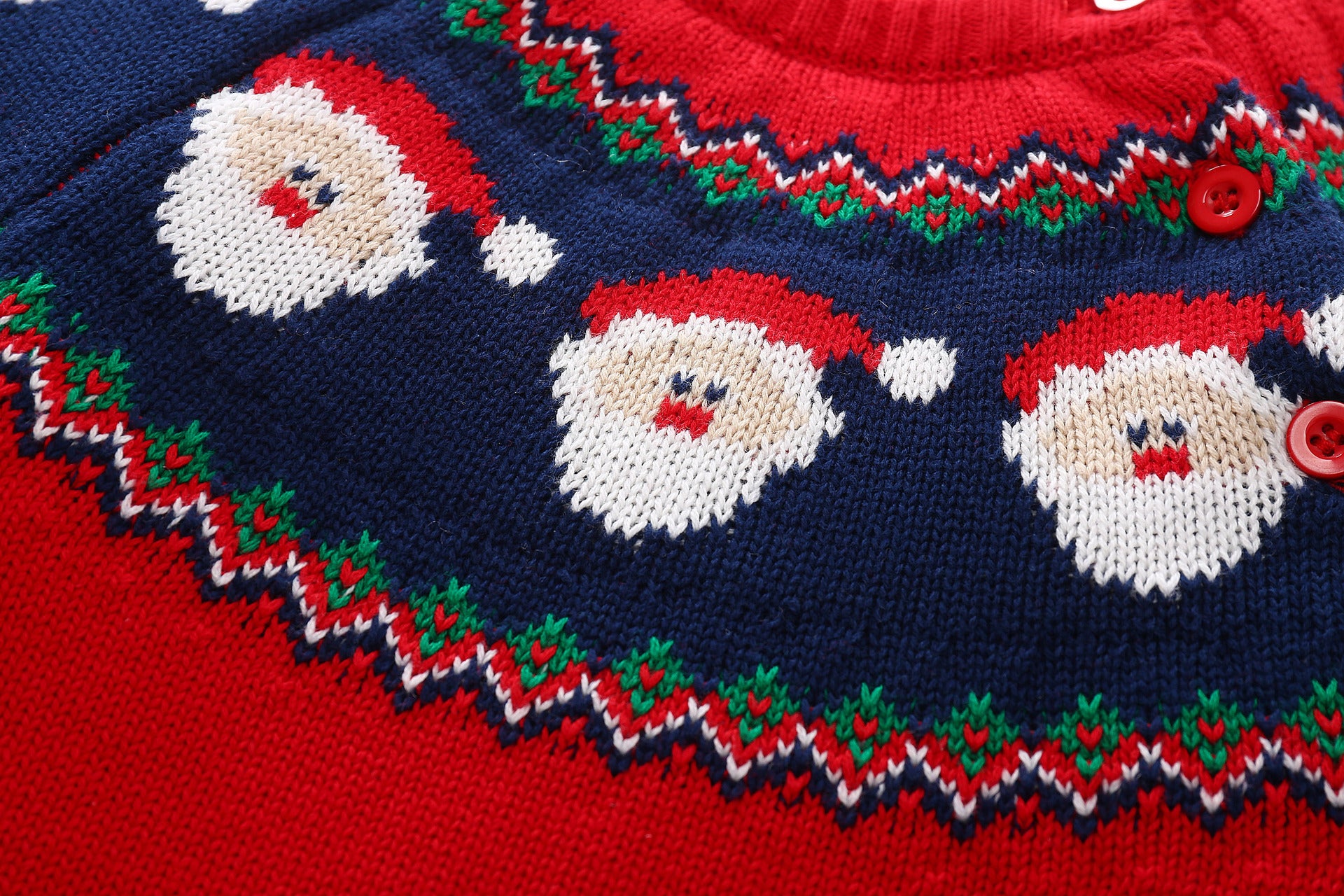 Kid Baby Girl Boy Autumn Winter Christmas Cashmere Padded Knitting Sweater