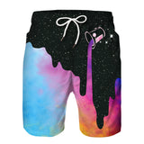 Family Matching Father Son Fog Digital Printing Holiday Loose Leisure Pants