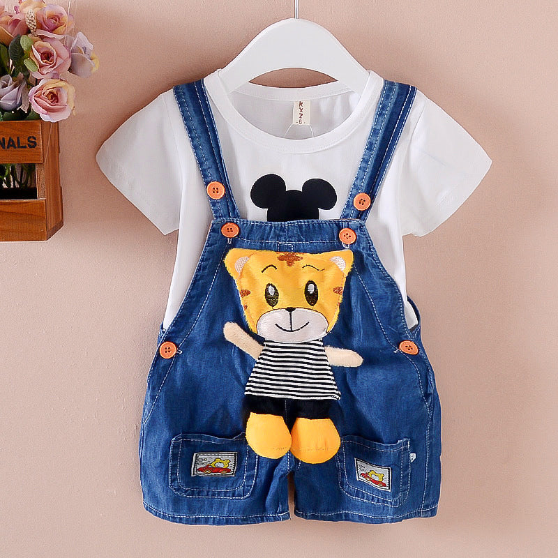 Baby Girl Shorts Summer Denim Jeans Overalls Pants