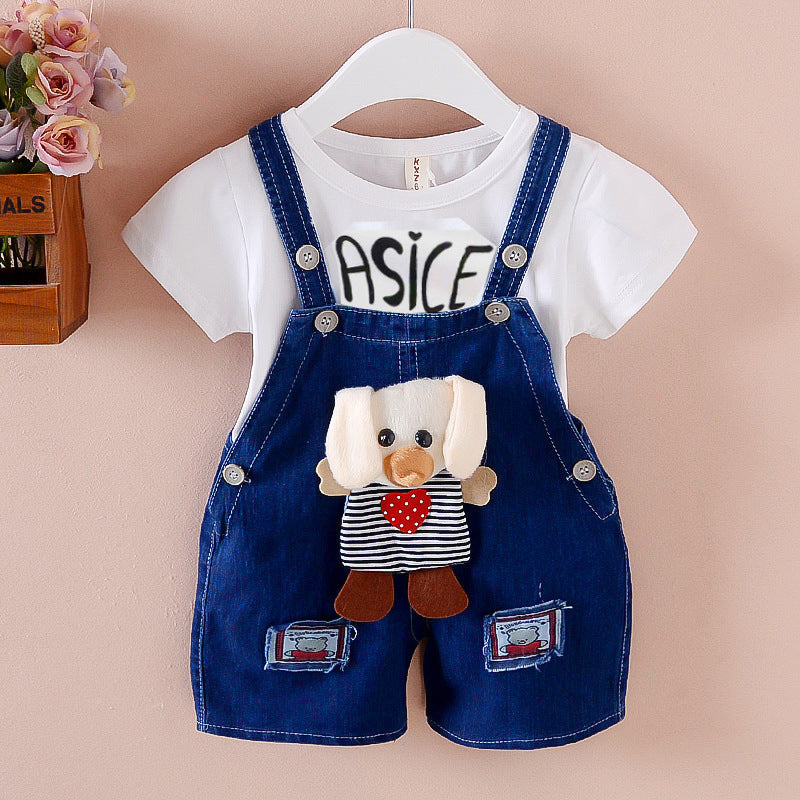 Baby Girl Shorts Summer Denim Jeans Overalls Pants