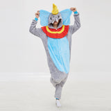 Family Matching Flying Elephant Cartoon Animal One-piece Pajamas