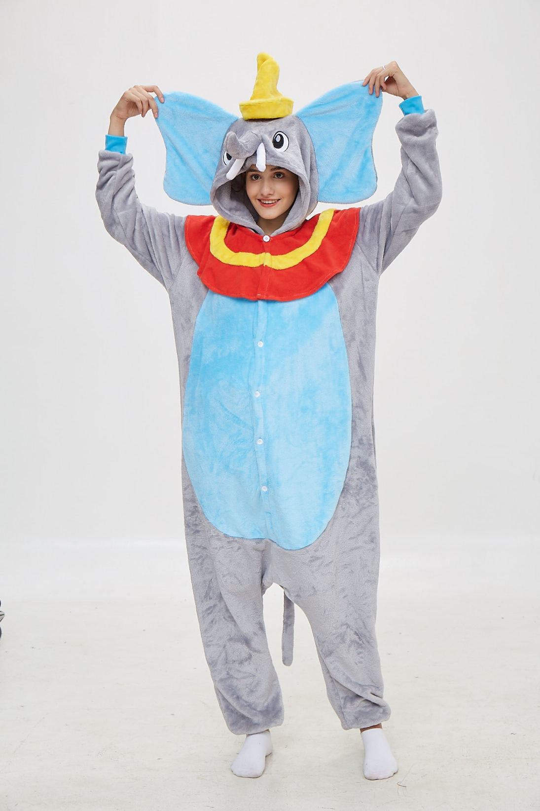 Family Matching Flying Elephant Cartoon Animal One-piece Pajamas