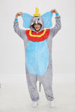 Family Matching Flying Elephant Cartoon Animal One-piece Pajamas