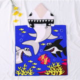 Kid Baby Cartoon Bath Towel Microfiber Hooded Beach Towel Pajamas