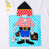 Kid Baby Cartoon Bath Towel Microfiber Hooded Beach Towel Pajamas
