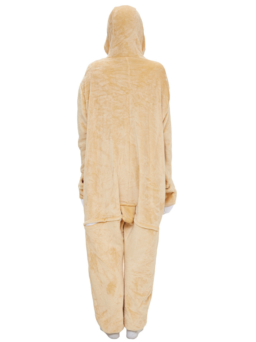 Family Matching Cartoon Animal One-piece Parent-child Pajamas