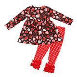 Baby Toddler Girl Valentine's Day Love Fashion Trend 2 Pcs Sets