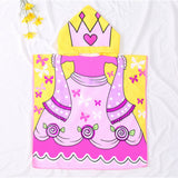 Kid Baby Cartoon Bath Towel Microfiber Hooded Beach Towel Pajamas