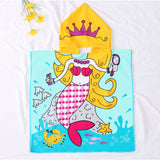 Kid Baby Cartoon Bath Towel Microfiber Hooded Beach Towel Pajamas