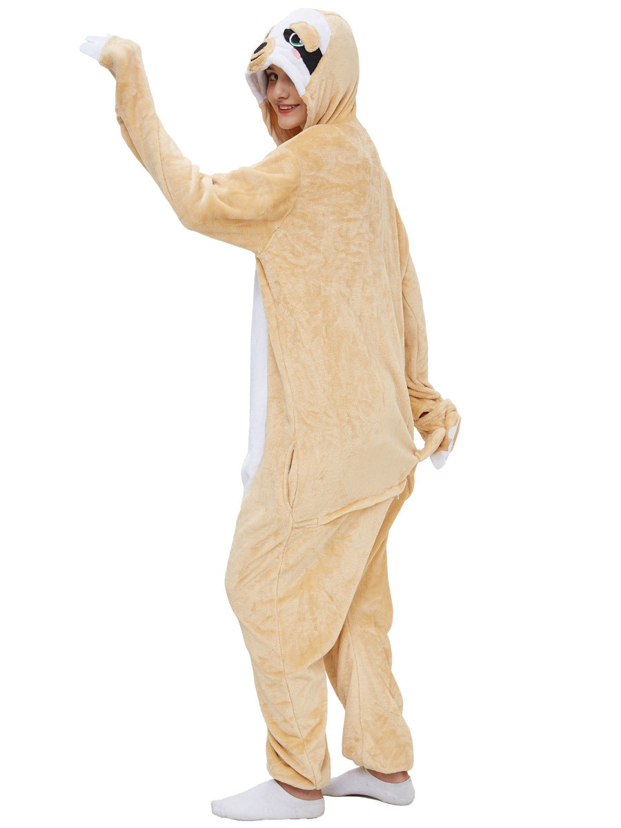 Family Matching Cartoon Animal One-piece Parent-child Pajamas