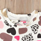 Kid Baby Girl Long Sleeve Love Spring Autumn Valentine's Day Flower Dresses