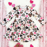 Kid Baby Girl Long Sleeve Love Spring Autumn Valentine's Day Flower Dresses