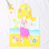 Kid Baby Cartoon Bath Towel Microfiber Hooded Beach Towel Pajamas