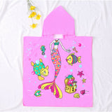 Kid Baby Cartoon Bath Towel Microfiber Hooded Beach Towel Pajamas