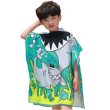 Kid Baby Cartoon Bath Towel Microfiber Hooded Beach Towel Pajamas