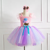 Kid Baby Girls Party Princess Flower Sequin Tutu Dress