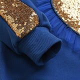 Toddler Baby Girl Valentine's Day Long Sleeve Love Sequins 2 Pcs Sets