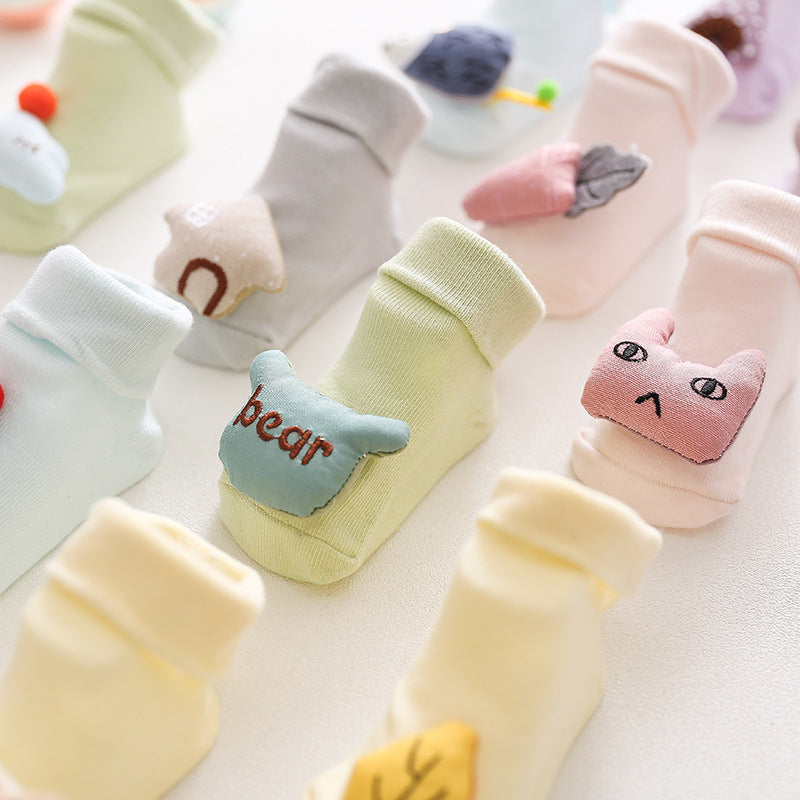 Newborn Baby Girl Boy Cotton Anti-Slip Floor Socks