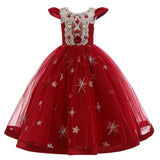 Kid Girl Hosts Show Princess Long Dress