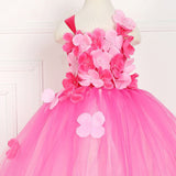Kid Baby Girls Tutu Flowers Birthday Masquerade Party Unicorn Dresses
