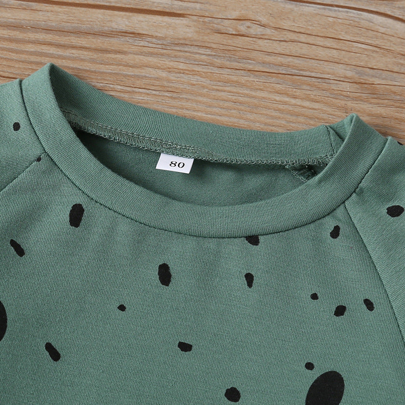 Baby Girl Boy Cute Cartoon Outfits 2 Pcs