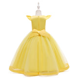 Kid Girl Hosts Show Princess Long Dress