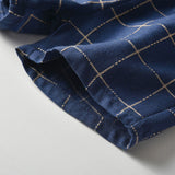 Kid Baby Boy Suit Short Sleeve British Plaid 2 Pcs Sets
