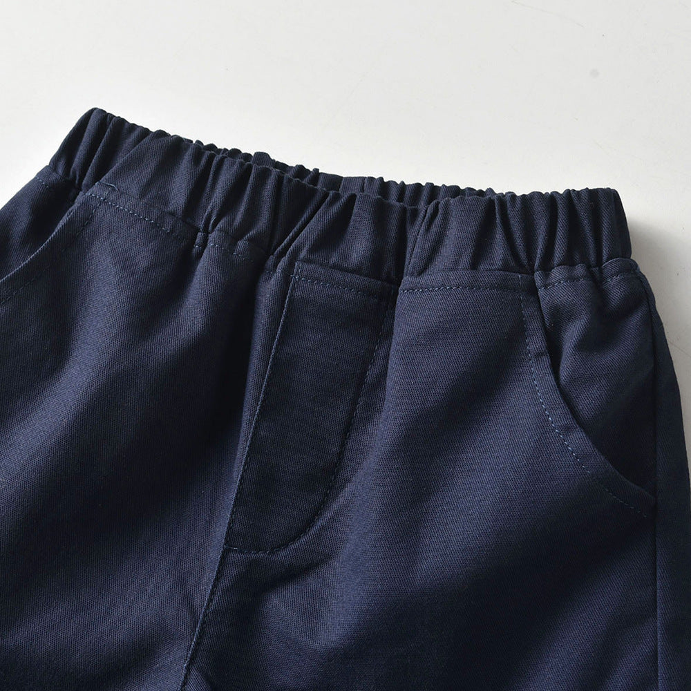 Kid Baby Boy Gentleman Suit False Shorts 2 Pcs Sets