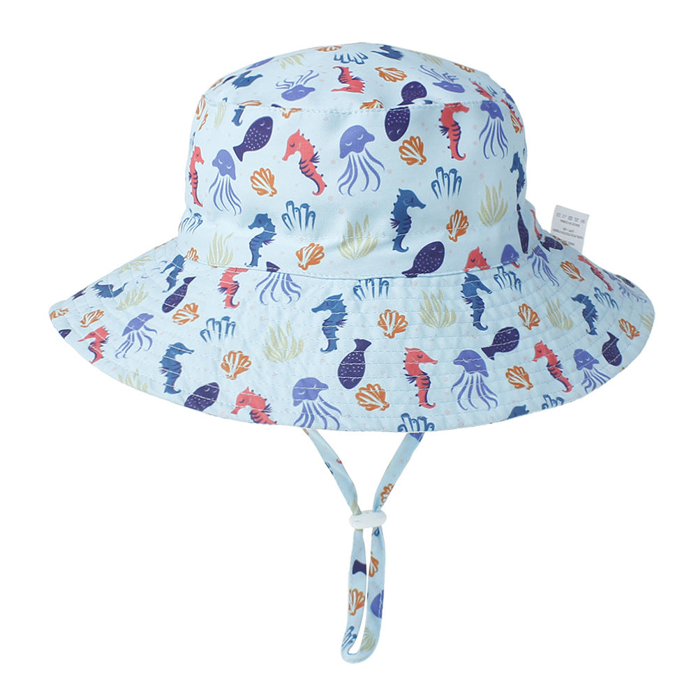 Kid Baby Summer Sun Hat Cap Unisex Beach Cartoon Infant Hats