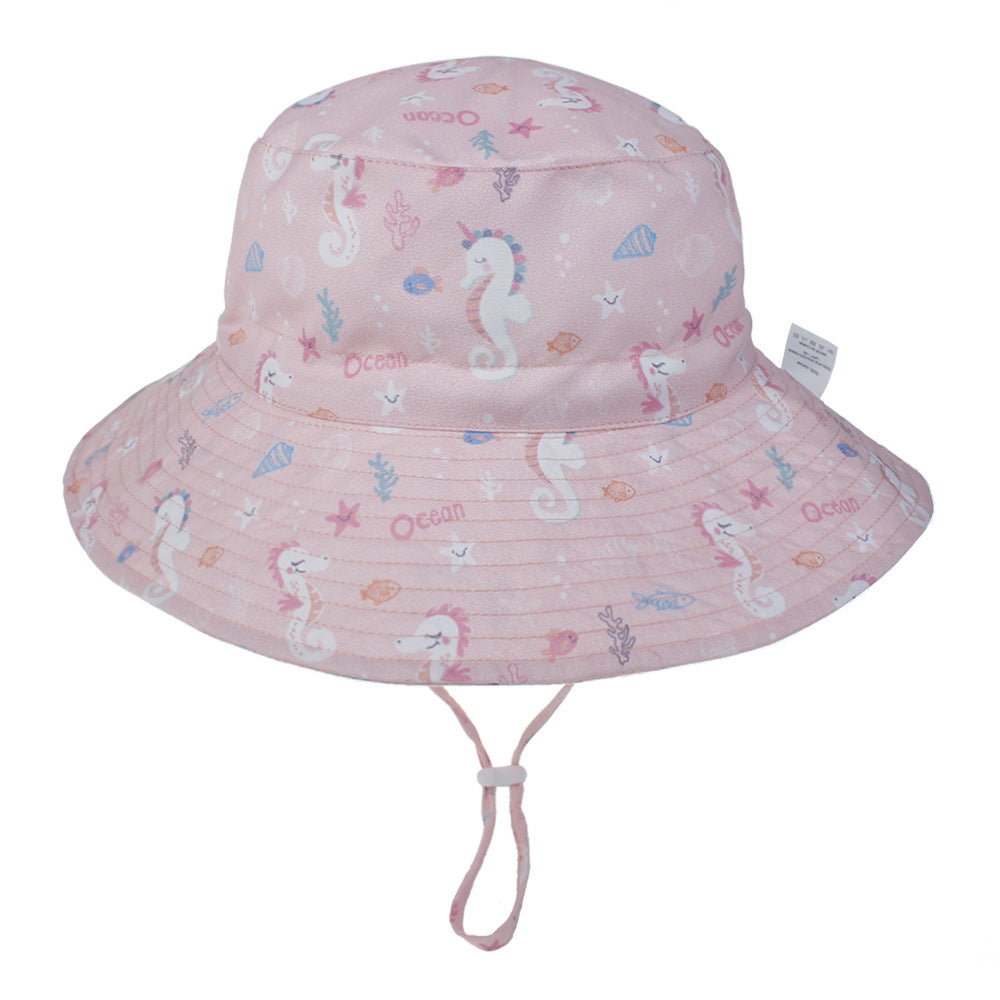 Kid Baby Summer Sun Hat Cap Unisex Beach Cartoon Infant Hats