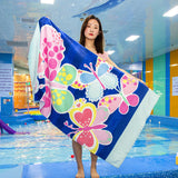 Kid Thicken Cartoon Cotton Bath Beach Towel Compressed Pajamas