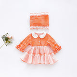 Kids Dress Lolita Little Flower Doll Collar Sweet Mesh Dress
