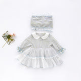 Kids Dress Lolita Little Flower Doll Collar Sweet Mesh Dress