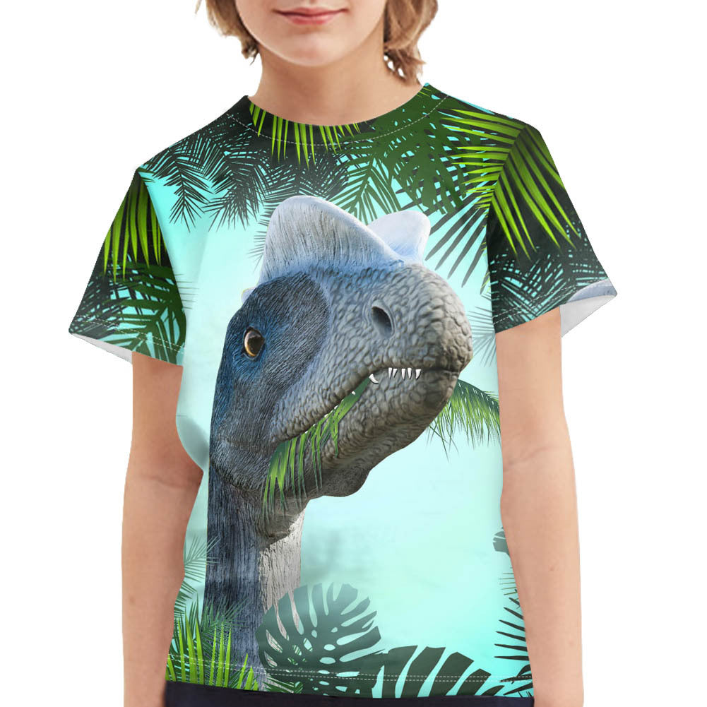 Kid Boy Cute Pug Animal Print Galaxy Space Summer T-shirt