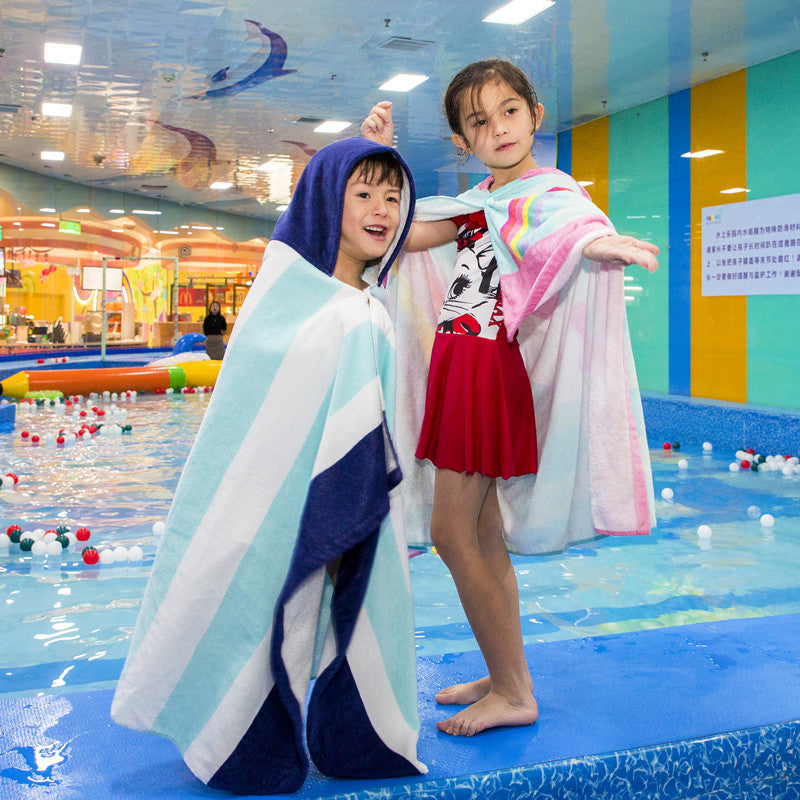 KidBaby Hooded Towel Spa Towel Blanket Kids Bathrobe Beach Pajamas