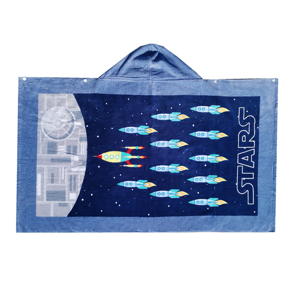 KidBaby Hooded Towel Spa Towel Blanket Kids Bathrobe Beach Pajamas