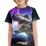 Kid Boy Cute Pug Animal Print Galaxy Space Summer T-shirt