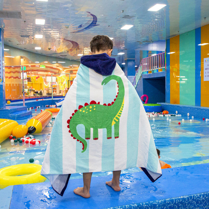 KidBaby Hooded Towel Spa Towel Blanket Kids Bathrobe Beach Pajamas