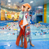 KidBaby Hooded Towel Spa Towel Blanket Kids Bathrobe Beach Pajamas