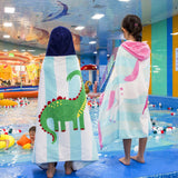 KidBaby Hooded Towel Spa Towel Blanket Kids Bathrobe Beach Pajamas