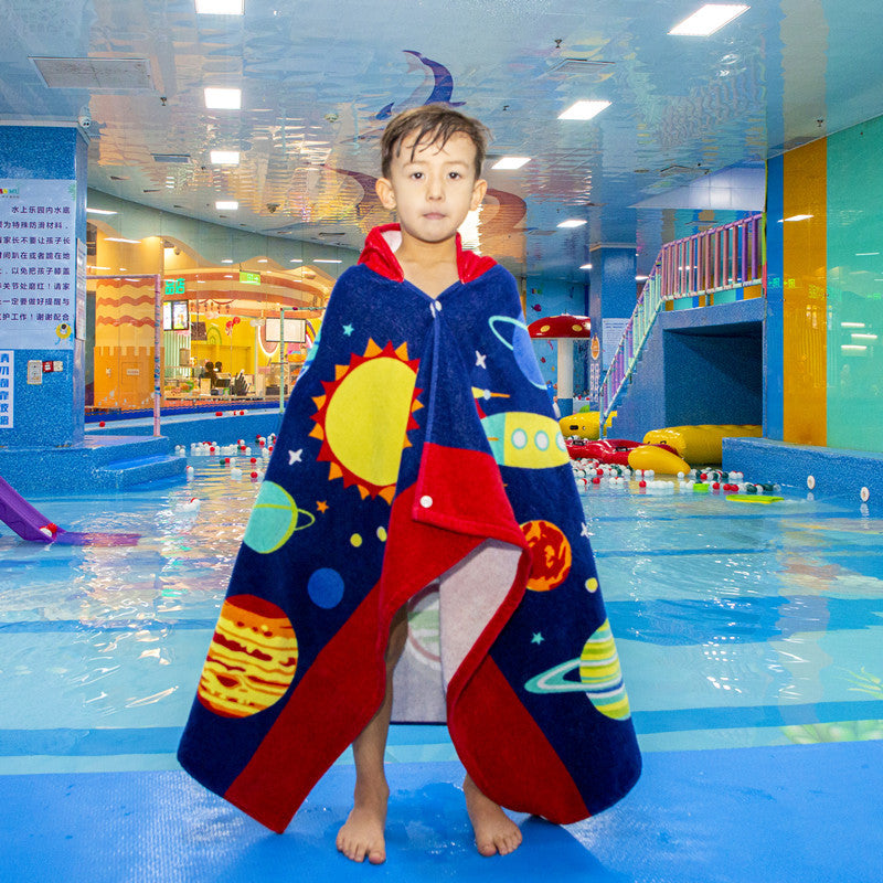 KidBaby Hooded Towel Spa Towel Blanket Kids Bathrobe Beach Pajamas