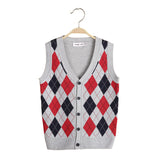 Kid Boys Knit Sweater Knitted Spring  Autumn Vest